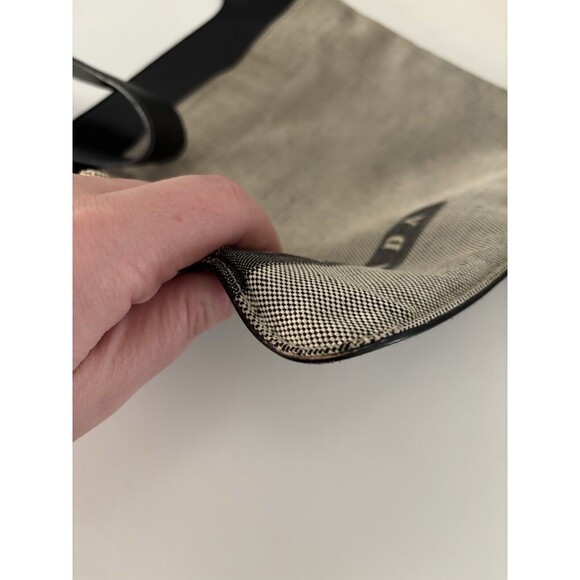 PRADA Crossbody Messenger Canvas Leather Bag Vintage SS1999 RARE Authentic - Picture 12 of 16